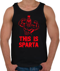 printfashion This is Sparta 2 - Férfi atléta - Fekete (11524510)