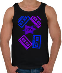 printfashion 80's - Férfi atléta - Fekete (2164500)