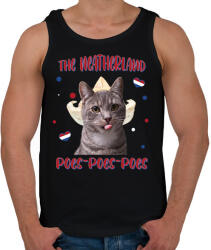 printfashion Cicc-cicc - The Neatherland - Férfi atléta - Fekete (7582922)