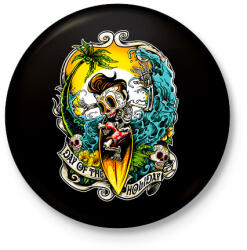 printfashion Nyaralás - Kitűző, hűtőmágnes - Fekete (3090649)