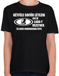 printfashion Kétféle sofőr: Lada - Gyerek póló - Fekete (2320836)