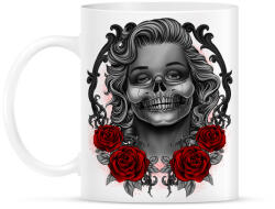 printfashion Monroses Skull - Bögre - Fehér (789607)