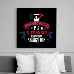 printfashion Francia csapat - Vászonkép - Fekete (10859328)