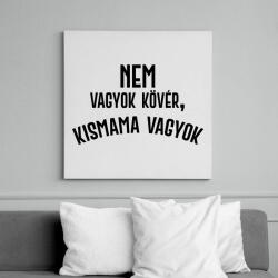 printfashion Nem vagyok kövér, terhes vagyok - Fekete - Vászonkép - Fehér (7056251)
