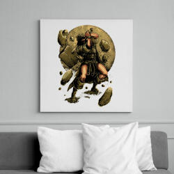 printfashion Viking - Vászonkép - Fehér (6620355)