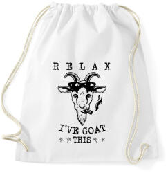 printfashion Relax kecske - Sportzsák, Tornazsák - Fehér (11619640)