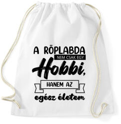 printfashion A röplabda nem csak egy hobbi - Sportzsák, Tornazsák - Fehér (7156881)
