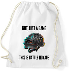 printfashion PUBG - This is Battle Royale (Fekete) - Sportzsák, Tornazsák - Fehér (1283265)