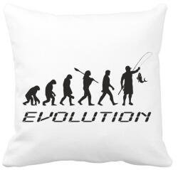 printfashion Horgász evolúció - Párnahuzat, Díszpárnahuzat - Fehér (5800577)