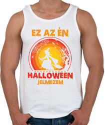 printfashion Ez az én halloween jelmezem - Férfi atléta - Fehér (14601101)