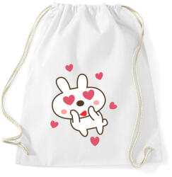 printfashion bunny - Sportzsák, Tornazsák - Fehér (1210685)