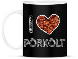 printfashion I love pörkölt - Bögre - Fekete (8697733)