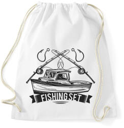 printfashion Horgász - Sportzsák, Tornazsák - Fehér (15989102)