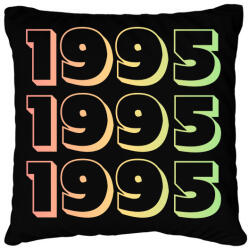 printfashion 1995 - Párnahuzat, Díszpárnahuzat - Fekete (12741600)