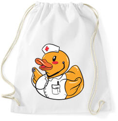 printfashion Ápoló gumikacsa - Sportzsák, Tornazsák - Fehér (13365699)