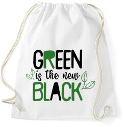 printfashion Green is the new Black - Sportzsák, Tornazsák - Fehér (7324256)