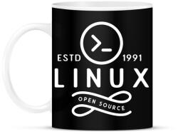 printfashion Linux 1991 - Bögre - Fekete (3531594)