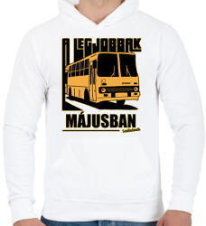 printfashion A Legjobbak - Férfi kapucnis pulóver - Fehér (6022512)