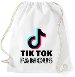 printfashion Tiktok Famous - Sportzsák, Tornazsák - Fehér (2487565)