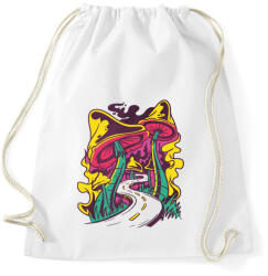 printfashion Magic mushroom road - Sportzsák, Tornazsák - Fehér (4628556)