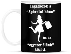 printfashion Egyszer élünk - Bögre - Fekete (3658605)