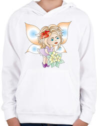 printfashion Tündibündi - Gyerek kapucnis pulóver - Fehér (6080317)