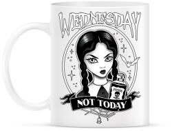 printfashion Wednesday not today 2 - Bögre - Fehér (11599605)