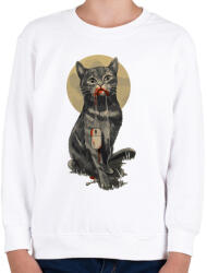 printfashion Macska-egér - Gyerek pulóver - Fehér (2051498)