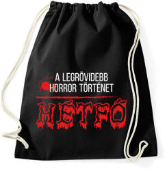 printfashion Horror történet - Sportzsák, Tornazsák - Fekete (7851398)