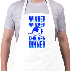 printfashion PUBG - WINNER (Kék) - Kötény - Fehér (4903098)