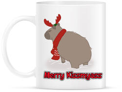 printfashion Merry Kiss my ass capybara - Bögre - Fehér (14630866)