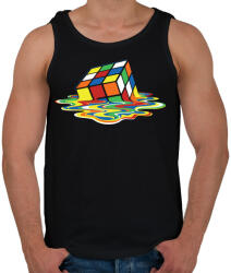 printfashion Rubik Kocka - Férfi atléta - Fekete (340368)