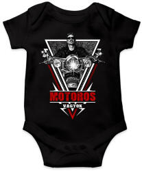printfashion Motoros vagyok - Baba Body - Fekete (2309470)
