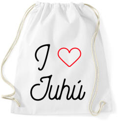 printfashion I love juhú - Sportzsák, Tornazsák - Fehér (10643335)