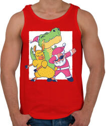 printfashion Karácsonyi csapat - Férfi atléta - Piros (5108829)