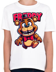 printfashion Freddy Fazbear - Gyerek póló - Fehér (14935595)