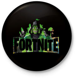 printfashion Fortnite - Kitűző, hűtőmágnes - Fekete (16627807)