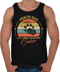 printfashion Poker Dad - Férfi atléta - Fekete (15560225)