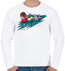 printfashion Among us -the greatest impostor - Férfi pulóver - Fehér (4188805)