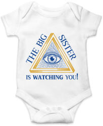 printfashion The big sister is watching you! - Baba Body - Fehér (7014660)