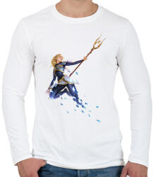 printfashion Lux - Férfi hosszú ujjú póló - Fehér (14982388)