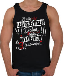 printfashion A világ legveszélyesebb dolga. . . - Férfi atléta - Fekete (16736650)