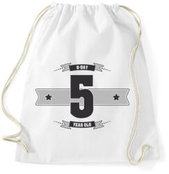 printfashion b-day-05-dark-lightgrey - Sportzsák, Tornazsák - Fehér (505414)