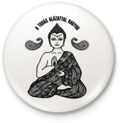 printfashion A tudás alázatosan ragyog - Kitűző, hűtőmágnes - Fehér (7636589)