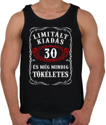 printfashion Limitált kiadás - 30 éves - Férfi atléta - Fekete (14768081)