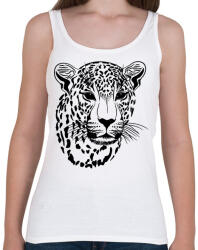 printfashion Leopárd - Női atléta - Fehér (4575218)
