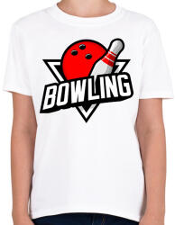 printfashion Bowling - Gyerek póló - Fehér (16328230)