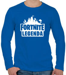 printfashion Fortnite Legenda - Fehér - Férfi hosszú ujjú póló - Királykék (1545039)