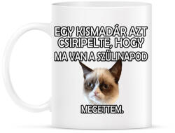 printfashion Szülinapi Grumpy Cat - Bögre - Fehér (4776583)