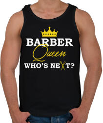 printfashion Barber Queen - Férfi atléta - Fekete (9120562)